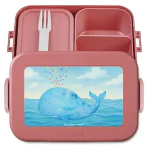 Neue Kollektion Mr. & Mrs. Panda Bento Box Wal Konfetti Design ohne Spruch in Rot Pastell günstig kaufen | limango