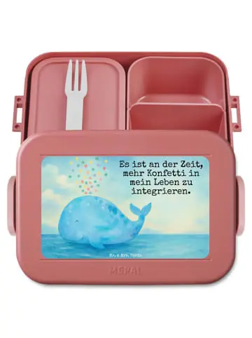 Mr. & Mrs. Panda Bento Box Wal Konfetti Design mit Spruch in Rot Pastell günstig kaufen | limango Kostenfreie Lieferung