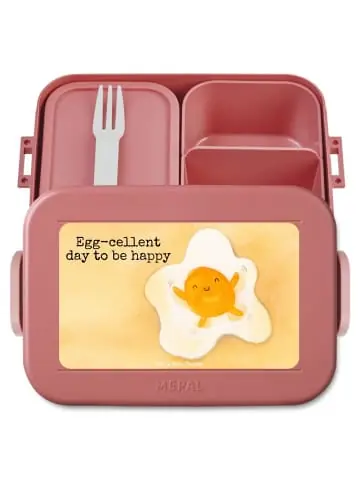 Mr. & Mrs. Panda Bento Box Spiegelei Ei Design mit Spruch in Rot Pastell günstig kaufen | limango Preiswert