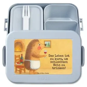 Mr. & Mrs. Panda Bento Box Igel Wein Design mit Spruch in Blau Pastell günstig kaufen | limango Meistverkauft