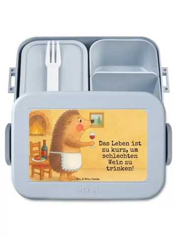 Mr. & Mrs. Panda Bento Box Igel Wein Design mit Spruch in Blau Pastell günstig kaufen | limango Meistverkauft