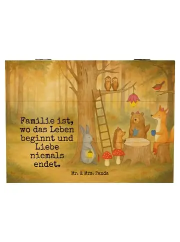 Mr. & Mrs. Panda Box Waldtiere Picknick Design mit Spruch in Weiß günstig kaufen | limango Gratis Versand