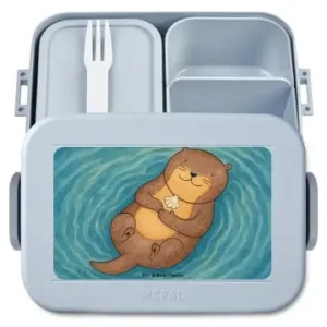 Top-Preis Mr. & Mrs. Panda Bento Box Otter Muschel Design ohne Spruch in Blau Pastell günstig kaufen | limango