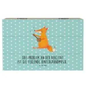 Neue Ware Mr. & Mrs. Panda Box Fuchs Gitarre mit Spruch in Türkis Pastell günstig kaufen | limango