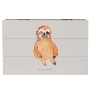 Zertifiziert Mr. & Mrs. Panda Box Faultier Zufrieden ohne Spruch in Grau Pastell günstig kaufen | limango