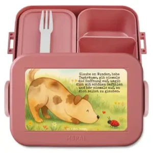 Mr. & Mrs. Panda Bento Box Hund Marienkäfer Design mit Spruch in Rot Pastell günstig kaufen | limango Versand Am Gleichen Tag