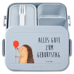 Garantierte Lieferung Mr. & Mrs. Panda Bento Box Igel Luftballon Motiv mit Spruch in Blau Pastell günstig kaufen | limango