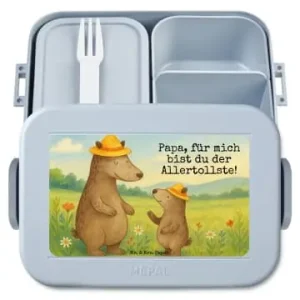 Finale Aktion Mr. & Mrs. Panda Bento Box Bären mit Hut Design mit Spruch in Blau Pastell günstig kaufen | limango