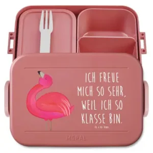 Billig Mr. & Mrs. Panda Bento Box Flamingo Stolz Motiv mit Spruch in Rot Pastell günstig kaufen | limango