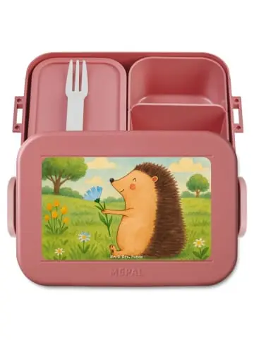 Mr. & Mrs. Panda Bento Box Igel Blumen Design ohne Spruch in Rot Pastell günstig kaufen | limango Bestpreis