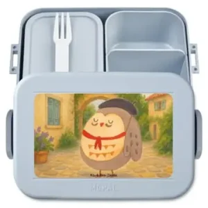 Mr. & Mrs. Panda Bento Box Eule Frankreich Design ohne Spruch in Blau Pastell günstig kaufen | limango Top-Seller