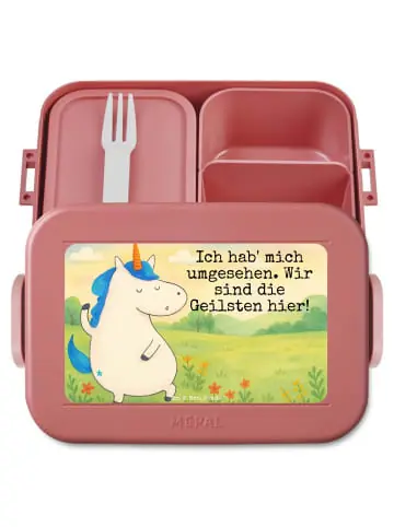 Mr. & Mrs. Panda Bento Box Einhorn Mann Design mit Spruch in Rot Pastell günstig kaufen | limango Heißes Angebot