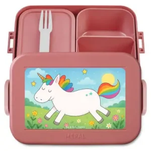 Günstig Mr. & Mrs. Panda Bento Box Einhorn Happy Design ohne Spruch in Rot Pastell günstig kaufen | limango