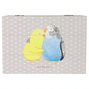 Neue Kollektion Mr. & Mrs. Panda Box Wellensittich Liebe ohne Spruch in Grau Pastell günstig kaufen | limango
