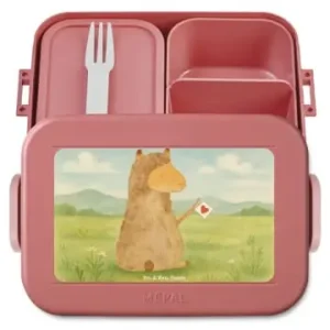 Mr. & Mrs. Panda Bento Box Alpaka Fahne Design ohne Spruch in Rot Pastell günstig kaufen | limango Neu