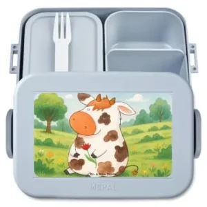 Mr. & Mrs. Panda Bento Box Kuh Design ohne Spruch in Blau Pastell günstig kaufen | limango Sonderaktion