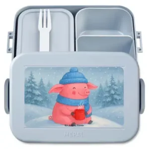 Mr. & Mrs. Panda Bento Box Schwein Glühwein Design ohne Spruch in Blau Pastell günstig kaufen | limango Mega-Angebot