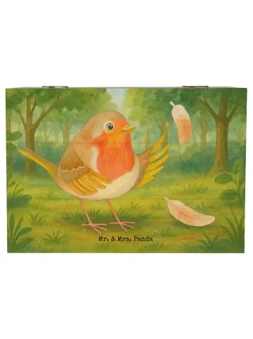 Mr. & Mrs. Panda Box Rotkehlchen Federn Design ohne Spruch in Weiß günstig kaufen | limango Top-Angebot
