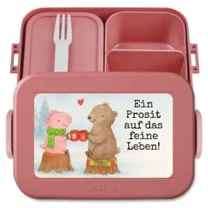Finale Aktion Mr. & Mrs. Panda Bento Box Glühschwein Sause Design mit Spruch in Rot Pastell günstig kaufen | limango