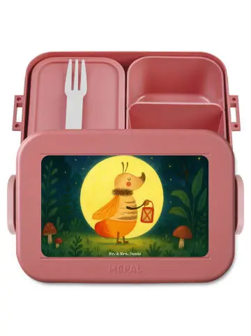 Mr. & Mrs. Panda Bento Box Glühwürmchen Design ohne Spruch in Rot Pastell günstig kaufen | limango Kracherpreis