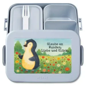 Mr. & Mrs. Panda Bento Box Pinguin Marienkäfer Design mit Spruch in Blau Pastell günstig kaufen | limango Garantierte Lieferung