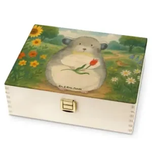 Wochenendangebot Mr. & Mrs. Panda Teebeutel-Box Chinchilla Blume Design ohne Spruch in Weiß günstig kaufen | limango