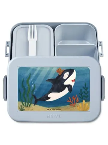 Mr. & Mrs. Panda Bento Box Orca Zylinder Design ohne Spruch in Blau Pastell günstig kaufen | limango Schneller Versand