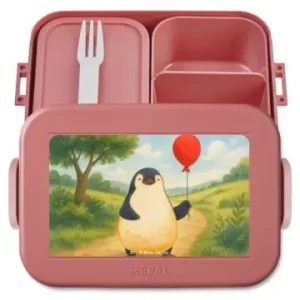 Abverkauf Mr. & Mrs. Panda Bento Box Pinguin Luftballon Design ohne Spruch in Rot Pastell günstig kaufen | limango