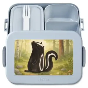 Mr. & Mrs. Panda Bento Box Stinktier Sitzen Design ohne Spruch in Blau Pastell günstig kaufen | limango Schnäppchen