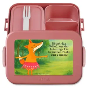 Super-Preis Mr. & Mrs. Panda Bento Box Fuchs Ballerina Design mit Spruch in Rot Pastell günstig kaufen | limango