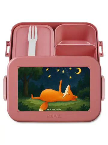 Mr. & Mrs. Panda Bento Box Fuchs Sterne Design ohne Spruch in Rot Pastell günstig kaufen | limango Nur Heute
