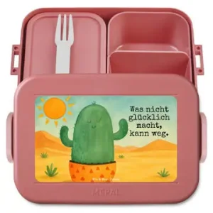 Preisknaller Mr. & Mrs. Panda Bento Box Kaktus Sonne Design mit Spruch in Rot Pastell günstig kaufen | limango