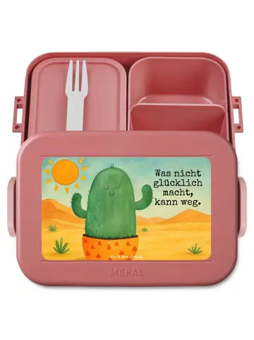 Preisknaller Mr. & Mrs. Panda Bento Box Kaktus Sonne Design mit Spruch in Rot Pastell günstig kaufen | limango