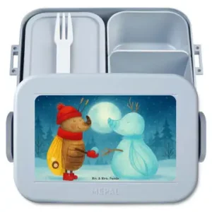 Kostenfreie Lieferung Mr. & Mrs. Panda Bento Box Nachtfalter Schneemann Design ohne Sp... in Blau Pastell günstig kaufen | limango