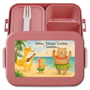 Mr. & Mrs. Panda Bento Box Waldtiere Aloha Design mit Spruch in Rot Pastell günstig kaufen | limango Wochenendangebot