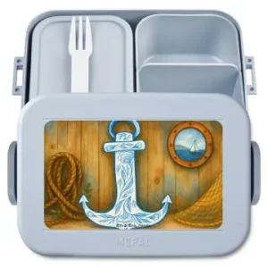 Preisreduziert Mr. & Mrs. Panda Bento Box Anker Blau Design ohne Spruch in Blau Pastell günstig kaufen | limango