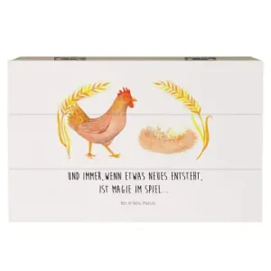 Mr. & Mrs. Panda Box Huhn Stolz mit Spruch in Weiß günstig kaufen | limango Knallerangebot