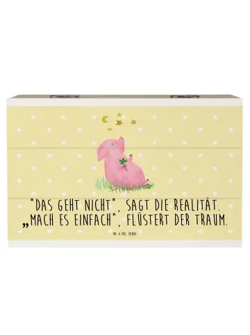 Mr. & Mrs. Panda Box Schwein Glück mit Spruch in Gelb Pastell günstig kaufen | limango Begrenztes Angebot