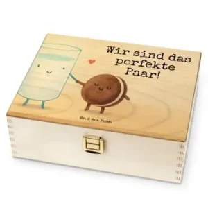 Mr. & Mrs. Panda Tee Box Milch Keks Design mit Spruch in Weiß günstig kaufen | limango Sichere Zahlung