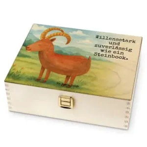 Schnäppchen Mr. & Mrs. Panda Tee Box Sternzeichen Steinbock Design mit Spruch in Weiß günstig kaufen | limango