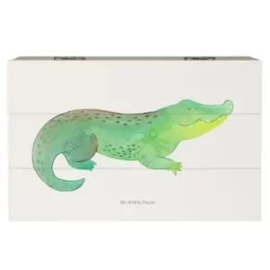 Top-Angebot Mr. & Mrs. Panda Box aus Holz Krokodil ohne Spruch in Weiß günstig kaufen | limango