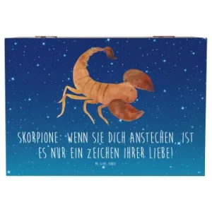 Sonderangebot Mr. & Mrs. Panda Box Skorpion Liebe mit Spruch in Sternenhimmel Blau günstig kaufen | limango