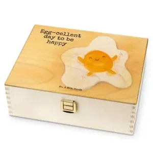 Markenprodukt Mr. & Mrs. Panda Tee Box Spiegelei Ei Design mit Spruch in Weiß günstig kaufen | limango