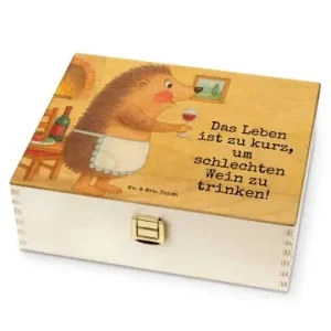 Neuheit Mr. & Mrs. Panda Tee Box Igel Wein Design mit Spruch in Weiß günstig kaufen | limango