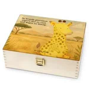 Begrenztes Angebot Mr. & Mrs. Panda Tee Box Giraffe Zufrieden Design mit Spruch in Weiß günstig kaufen | limango