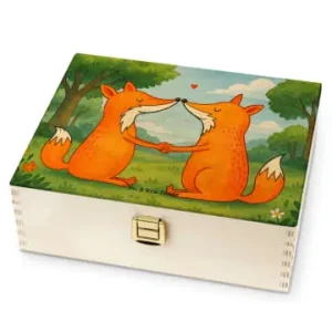 Super-Preis Mr. & Mrs. Panda Tee Box Füchse Liebe Design ohne Spruch in Weiß günstig kaufen | limango