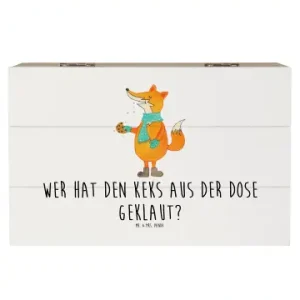 Sonderangebot Mr. & Mrs. Panda Box Fuchs Keksdose mit Spruch in Weiß günstig kaufen | limango