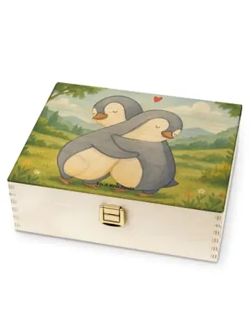 Mr. & Mrs. Panda Tee Box Pinguine Kuscheln Design ohne Spruch in Weiß günstig kaufen | limango Neu