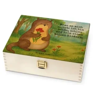 Mr. & Mrs. Panda Tee Box Otter Blumenstrauß Design mit Spruch in Weiß günstig kaufen | limango Abverkauf