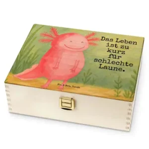 Mr. & Mrs. Panda Tee Box Axolotl Glücklich Design mit Spruch in Weiß günstig kaufen | limango Versand Am Gleichen Tag